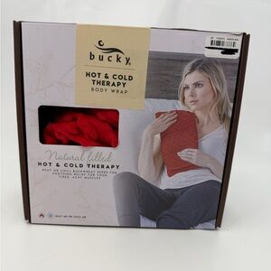 New Bucky Therapeutic Hot Cold Therapy  Body Wrap Red Soothing Relief Natural.